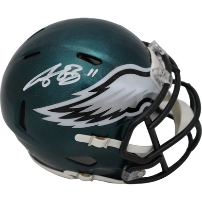 AJ Brown Signed Philadelphia Eagles Mini Helmet (Beckett COA)
