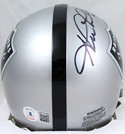 Shane Lechler Signed Oakland Raiders Mini Helmet Inscribed "Just Win Baby"