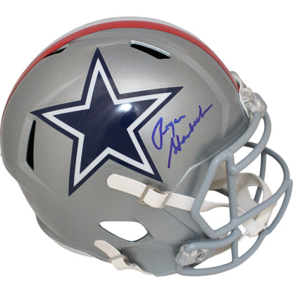 Roger Staubach Dallas Cowboys Autographed 1976 Full Size Replica Helmet