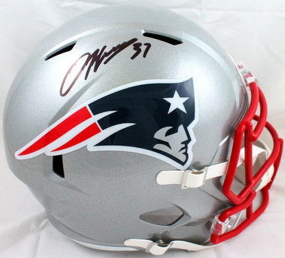Damien Harris Signed New England Patriots Full Size Speed Helmet