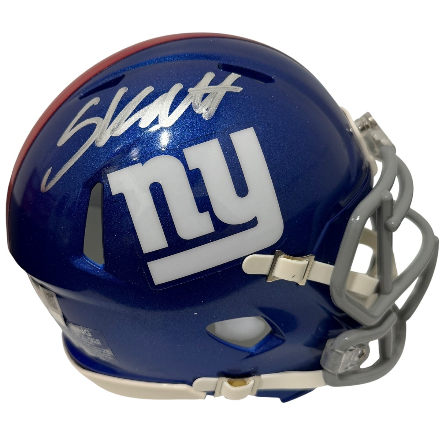 Cam Skattebo Signed New York Giants Speed Mini Helmet Fanatics COA