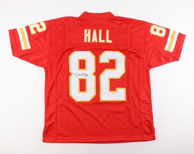 Dante Hall Kansas City Chiefs Signed Custom Stitched Jersey JSA