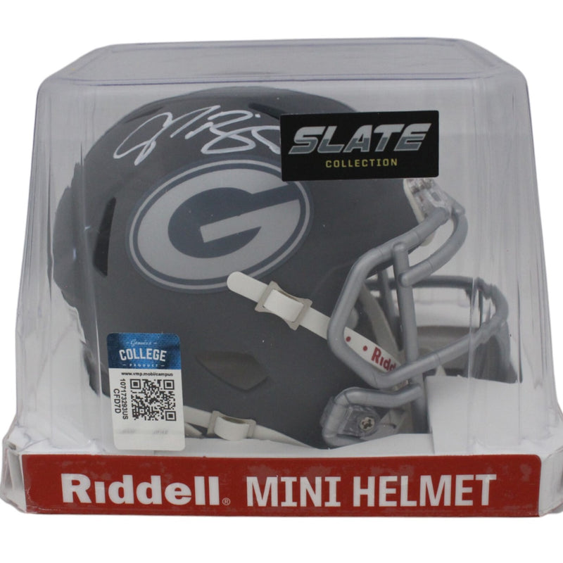 Champ Bailey Autographed Georgia Bulldogs Slate Mini Helmet