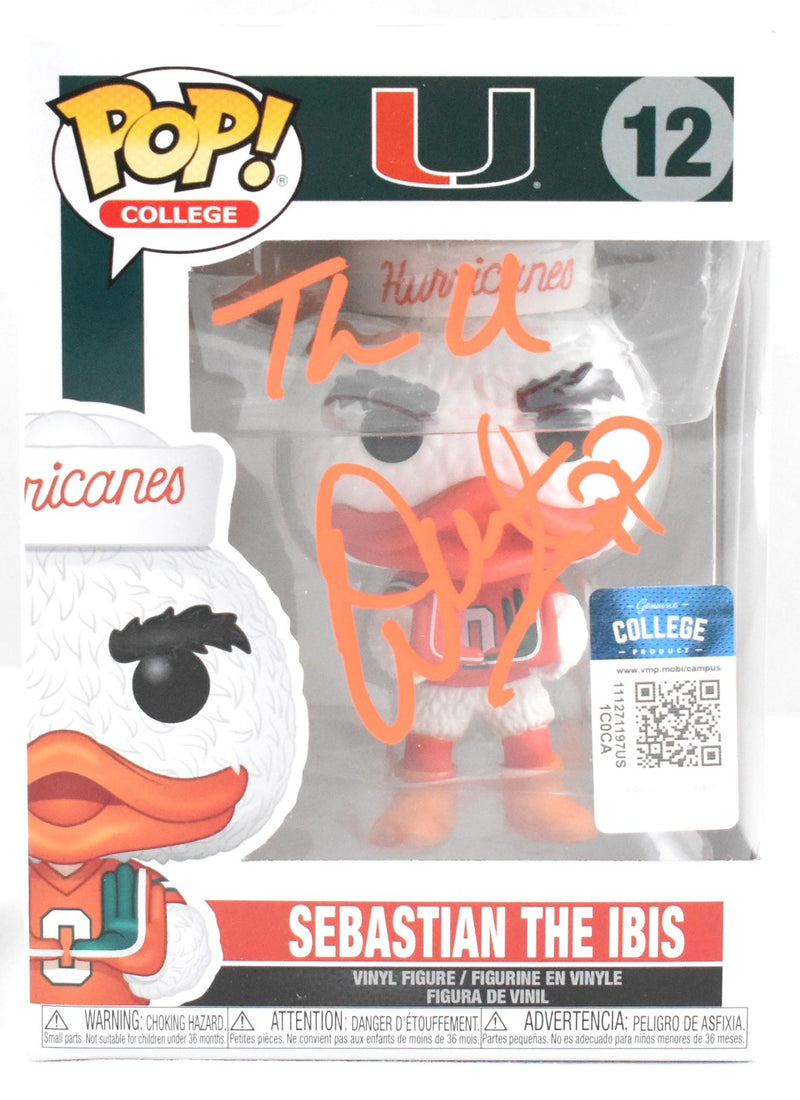 Warren Sapp Signed Miami Hurricanes Funko Pop #12