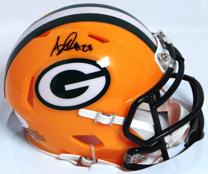 AJ Dillon Signed Green Bay Packers Speed Mini Helmet