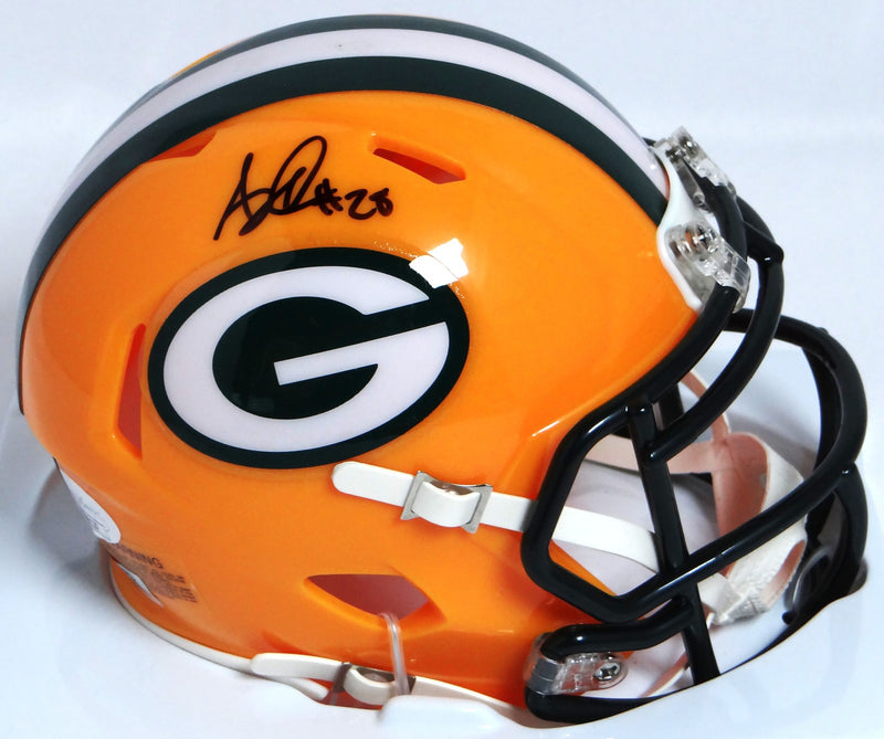 AJ Dillon Signed Green Bay Packers Speed Mini Helmet