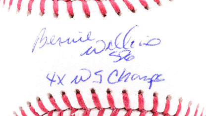 Bernie Williams Autographed Official MLB Baseball - 4x WS Champs