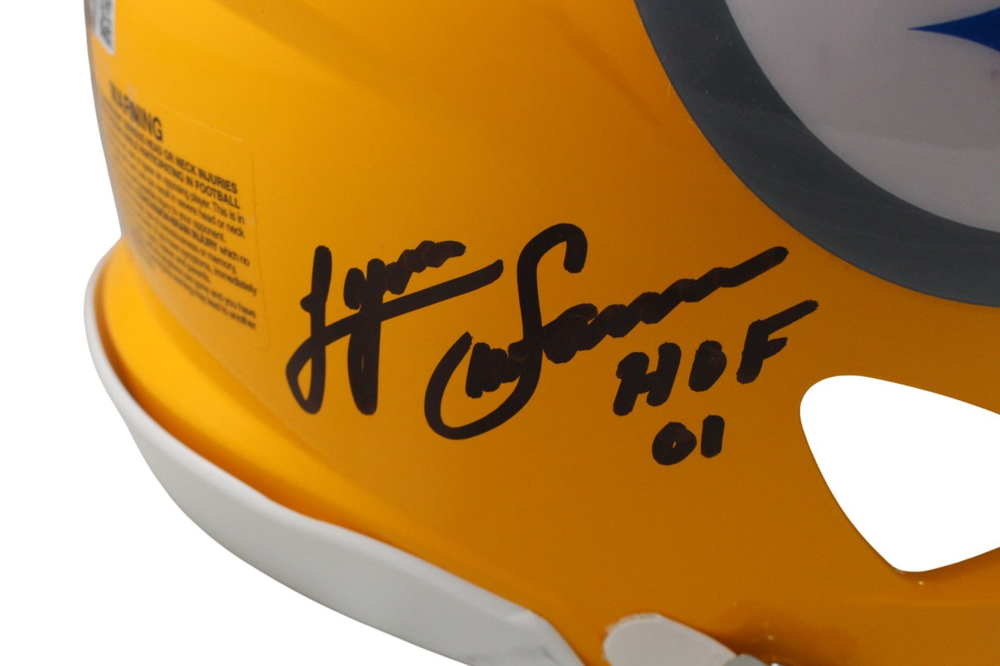Franco Harris & Terry Bradshaw Multi-Signed Steelers HOF Full Size Helmet