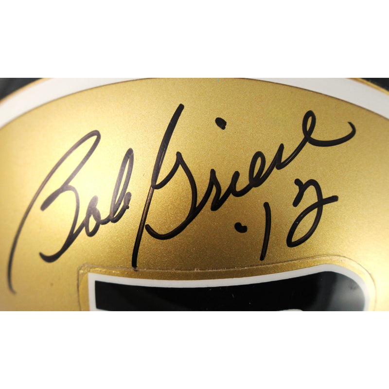Len Dawson & Bob Griese Autographed Purdue Boilermakers VSR4 Mini Helmet