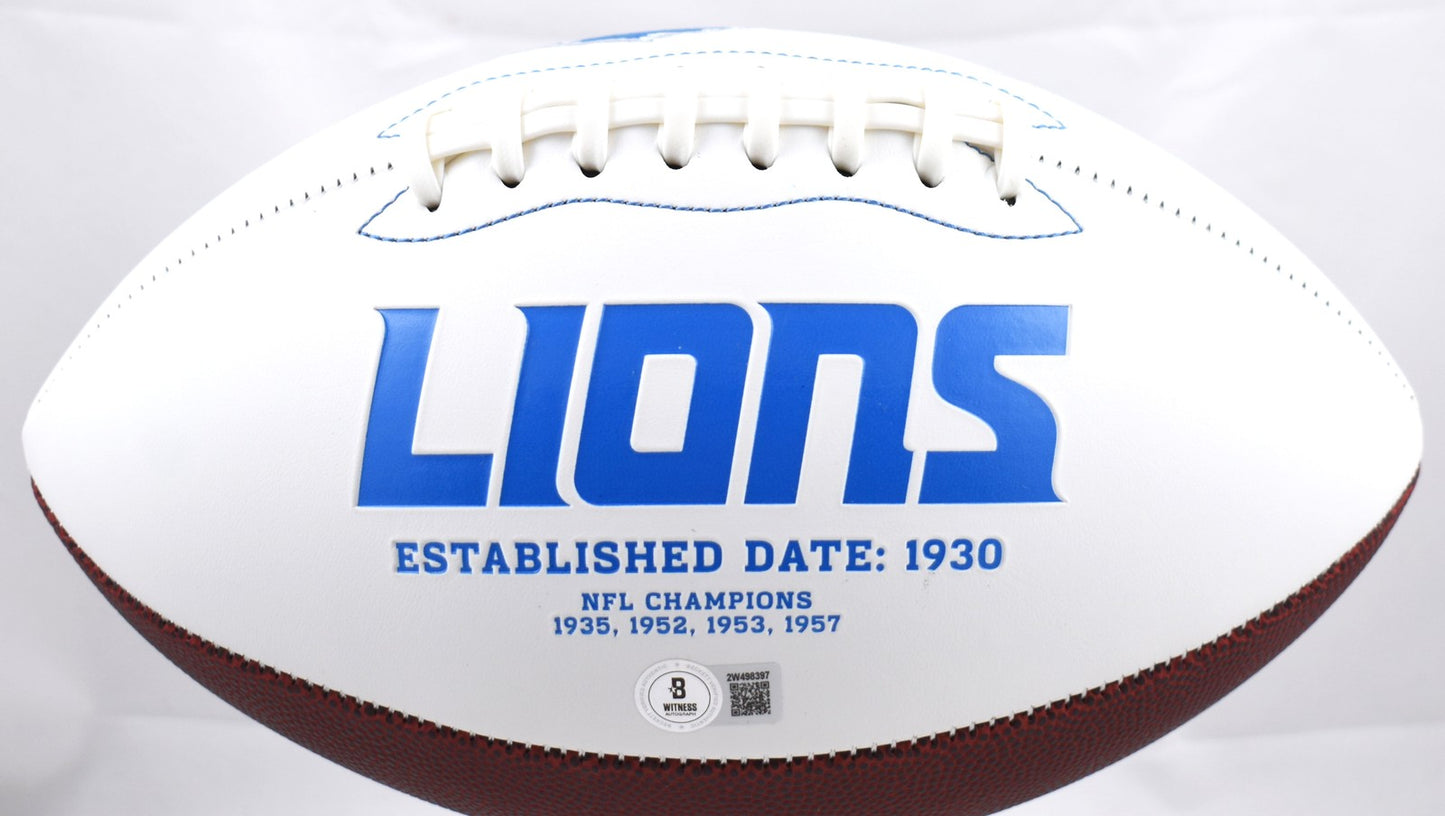 David Montgomery Autographed Detroit Lions Logo Football