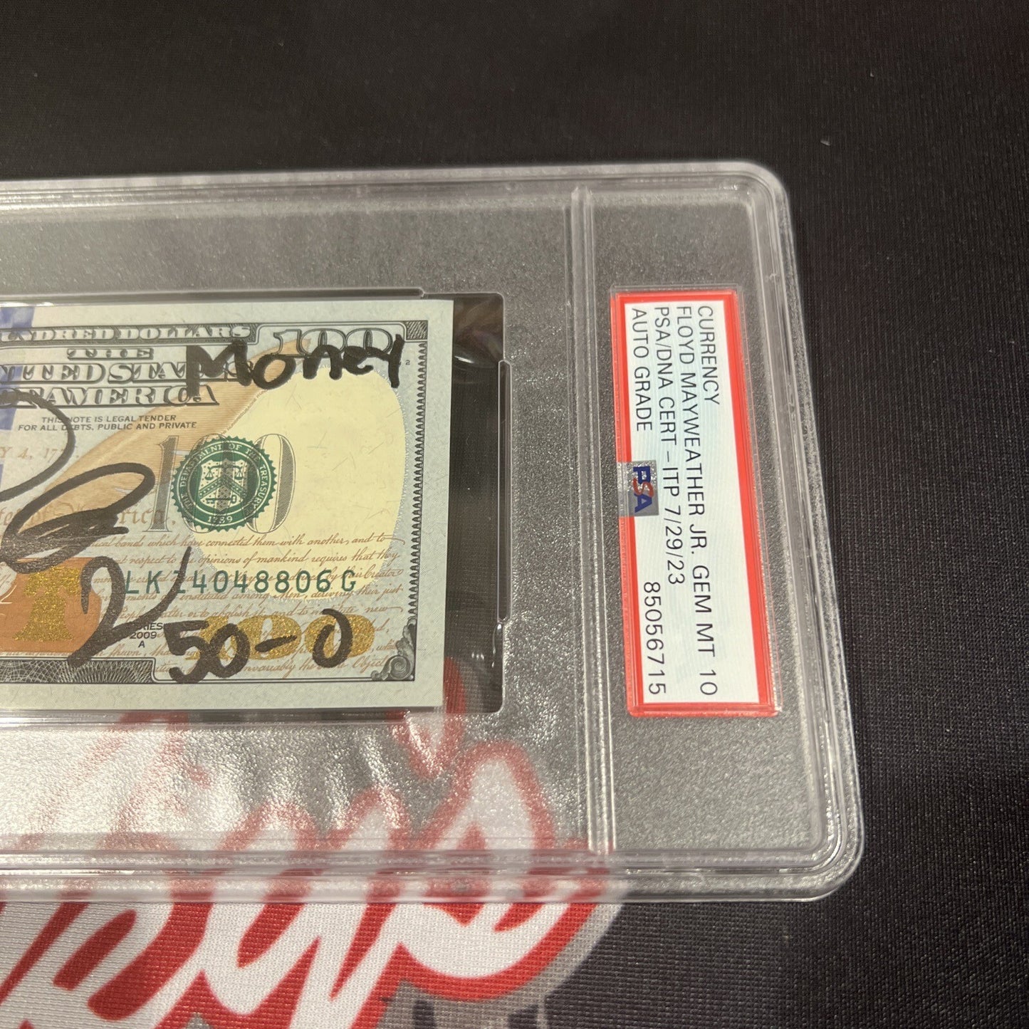 Floyd Mayweather Jr Signed $100 Bill with 4 Inscriptions PSA 10 Auto