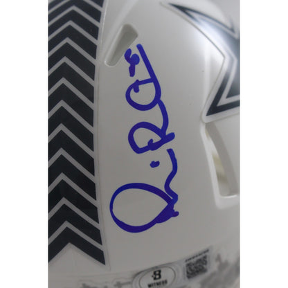 Michael Irvin Signed Dallas Cowboys 2024 Salute to Service Mini Helmet