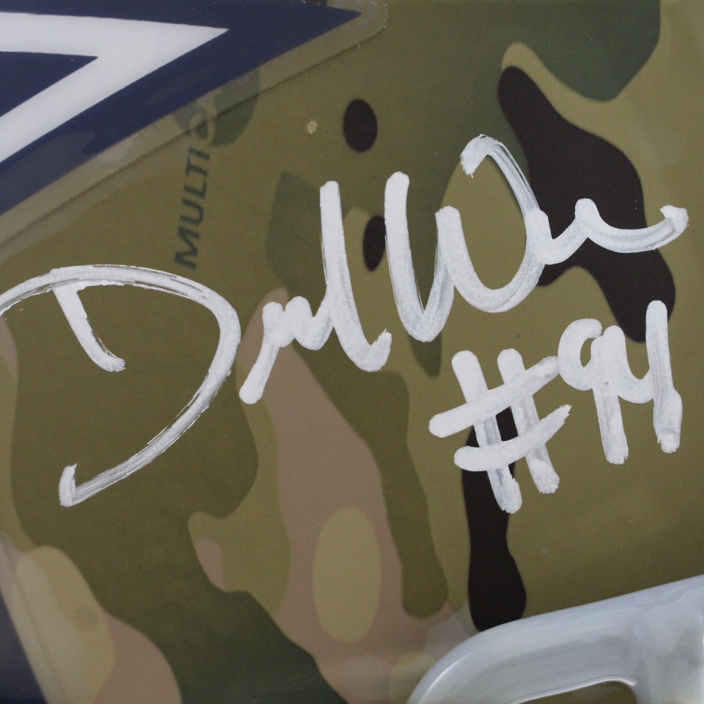 DeMarcus Ware Signed Dallas Cowboys Full Size Authentic Camo Helmet