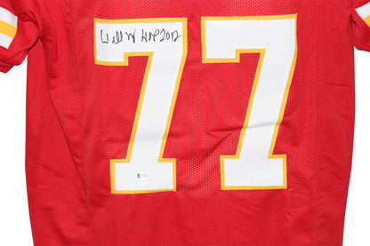 Willie Roaf Signed Kansas City Chiefs Custom Jersey (HOF Inscription)