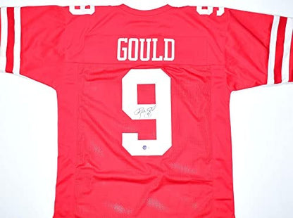 Robbie Gould Autographed San Francisco 49ers Red Custom Jersey