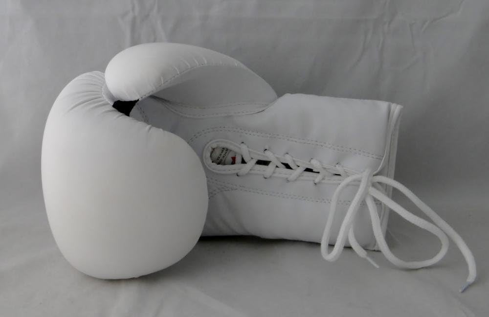 Floyd Mayweather Autographed White Custom Boxing Glove