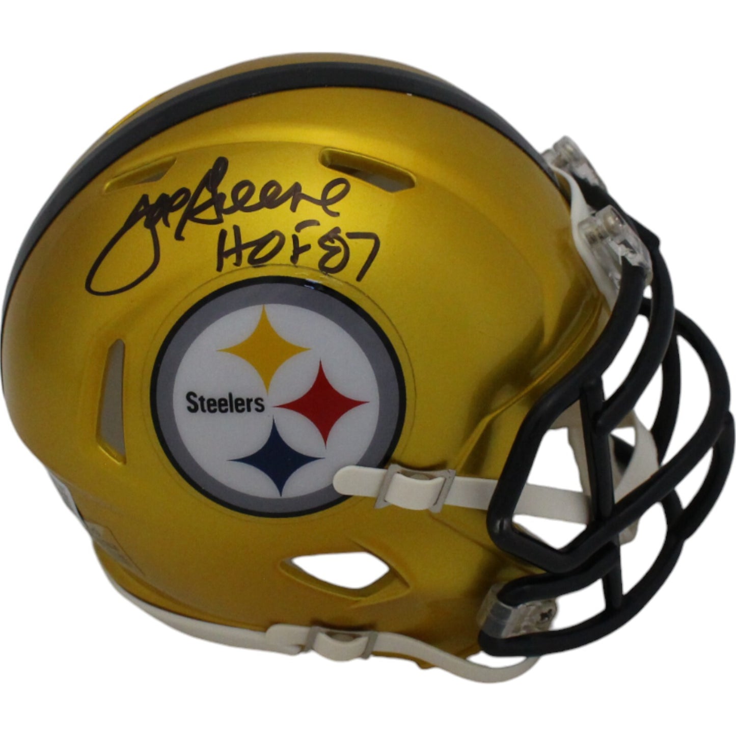 Joe Greene Autographed Pittsburgh Steelers Flash Mini Helmet