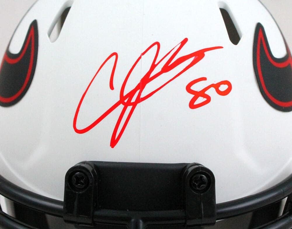 Andre Johnson Autographed Houston Texans Lunar Speed Mini Helmet