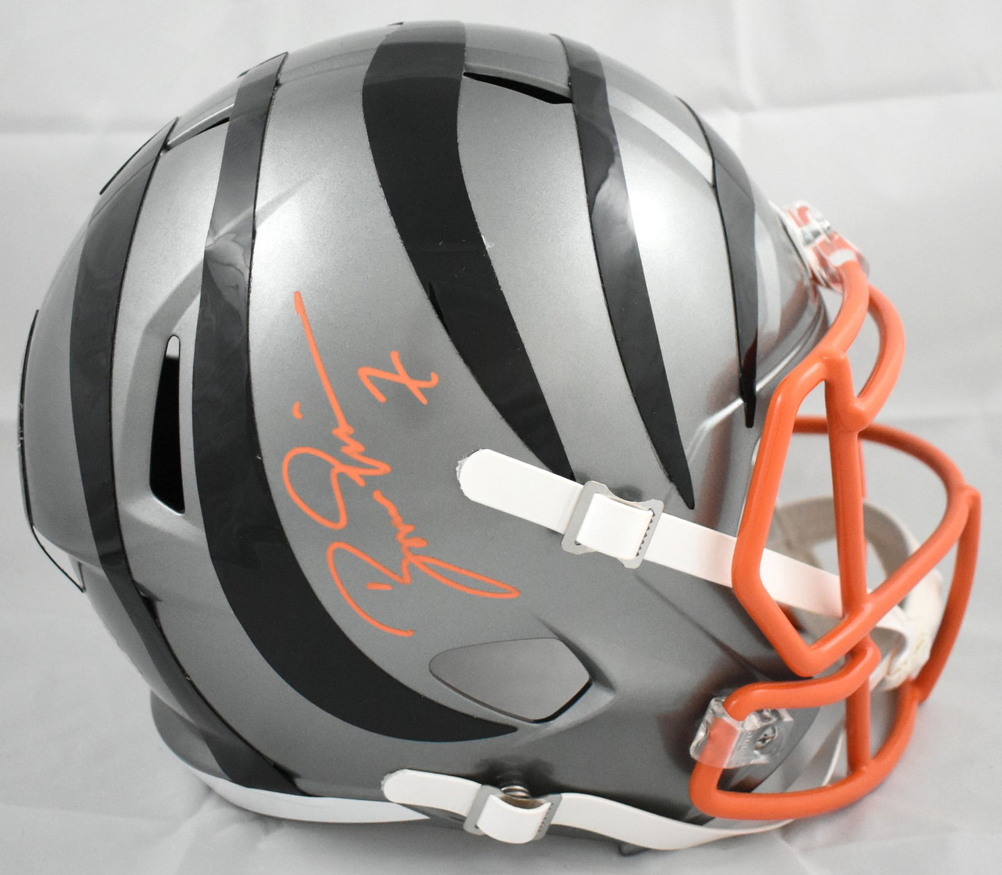 Boomer Esiason Autographed Cincinnati Bengals Full Size Flash Helmet