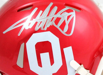Adrian Peterson Signed Oklahoma Sooners Speed Mini Helmet