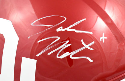 John Mateer Signed Oklahoma Sooners Full Size Speed Helmet