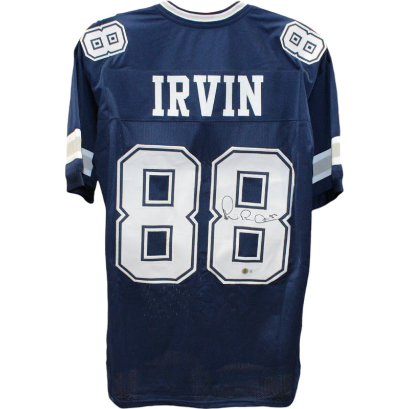 Michael Irvin Autographed Blue Pro Style Jersey