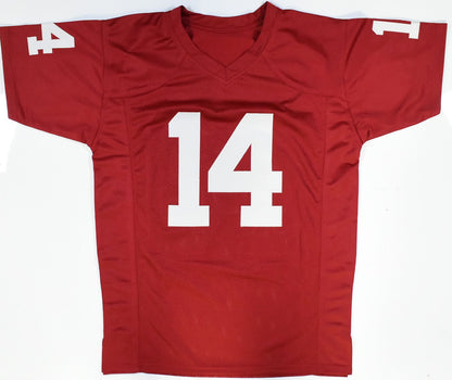 Sam Bradford Autographed Oklahoma Sooners Crimson Custom Jersey