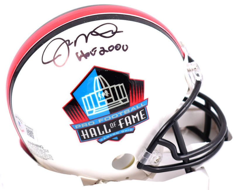 Joe Montana Signed NFL Hall of Fame Black Mini Helmet (HOF Inscription)