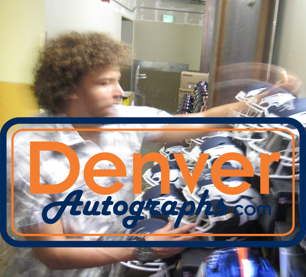 Phillip Lindsay Autographed Denver Broncos AMP Replica Full Size Helmet