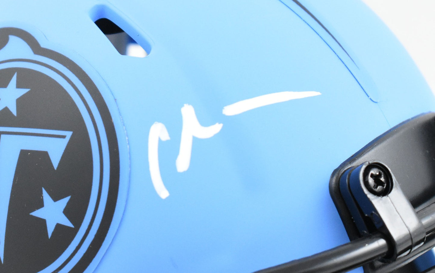 Chris Johnson Autographed Tennessee Titans Rave Speed Mini Helmet