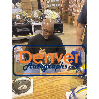 Torry Holt Autographed Los Angeles Rams 2022 Salute to Service Mini Helmet