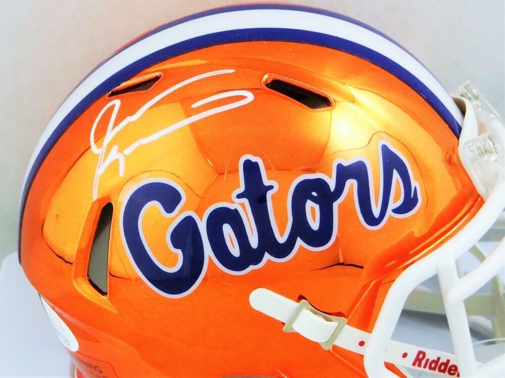 Jevon Kearse Signed Florida Gators Chrome Mini Helmet