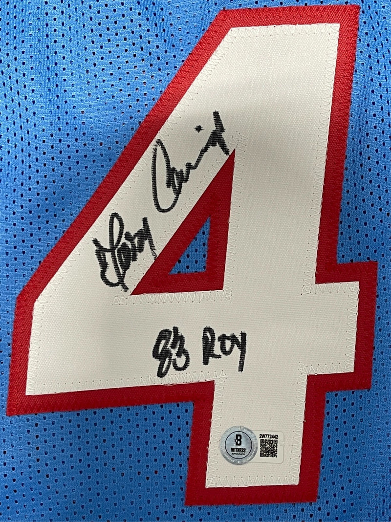 Terry Cummings Signed San Diego Clippers Custom Jersey ('83 ROY' Inscription)