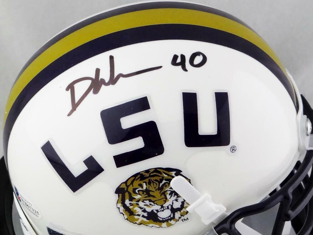 Devin White Autographed LSU Tigers White Mini Helmet