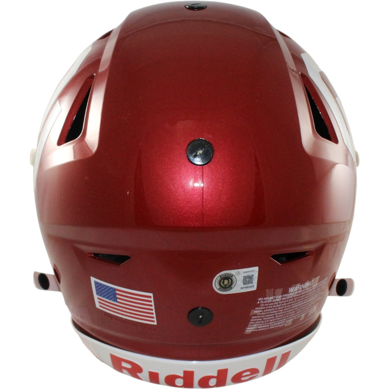 John Mateer Signed Oklahoma Sooners Speedflex Helmet