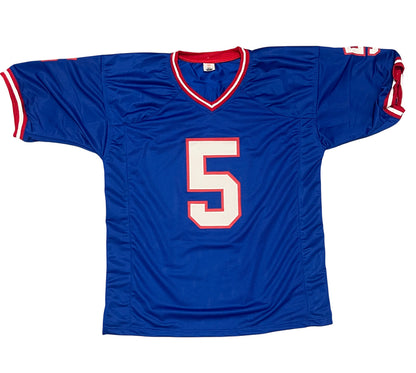 Sean Landeta Signed New York Giants Custom Football Jersey (Beckett COA)