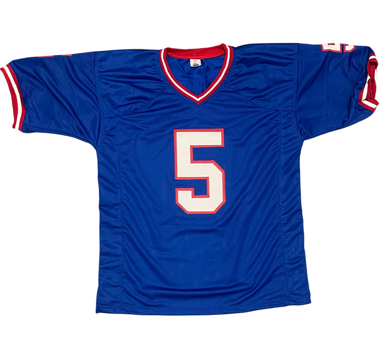Sean Landeta Signed New York Giants Custom Football Jersey (Beckett COA)