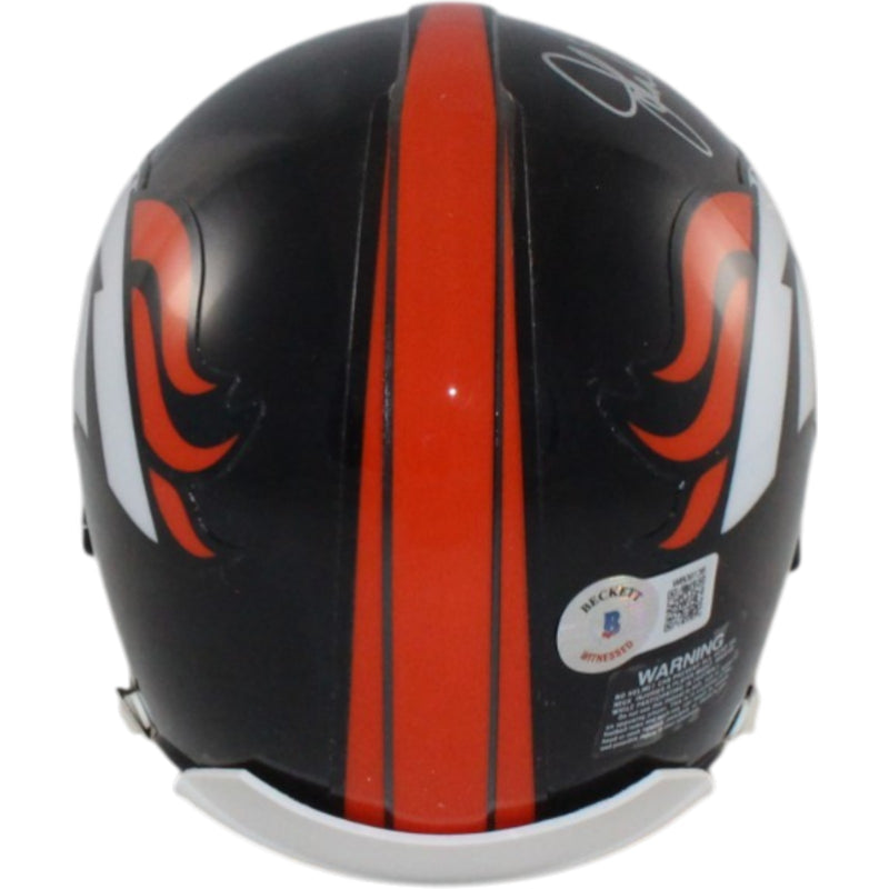 John Elway Signed Denver Broncos Mini Helmet (BAS)