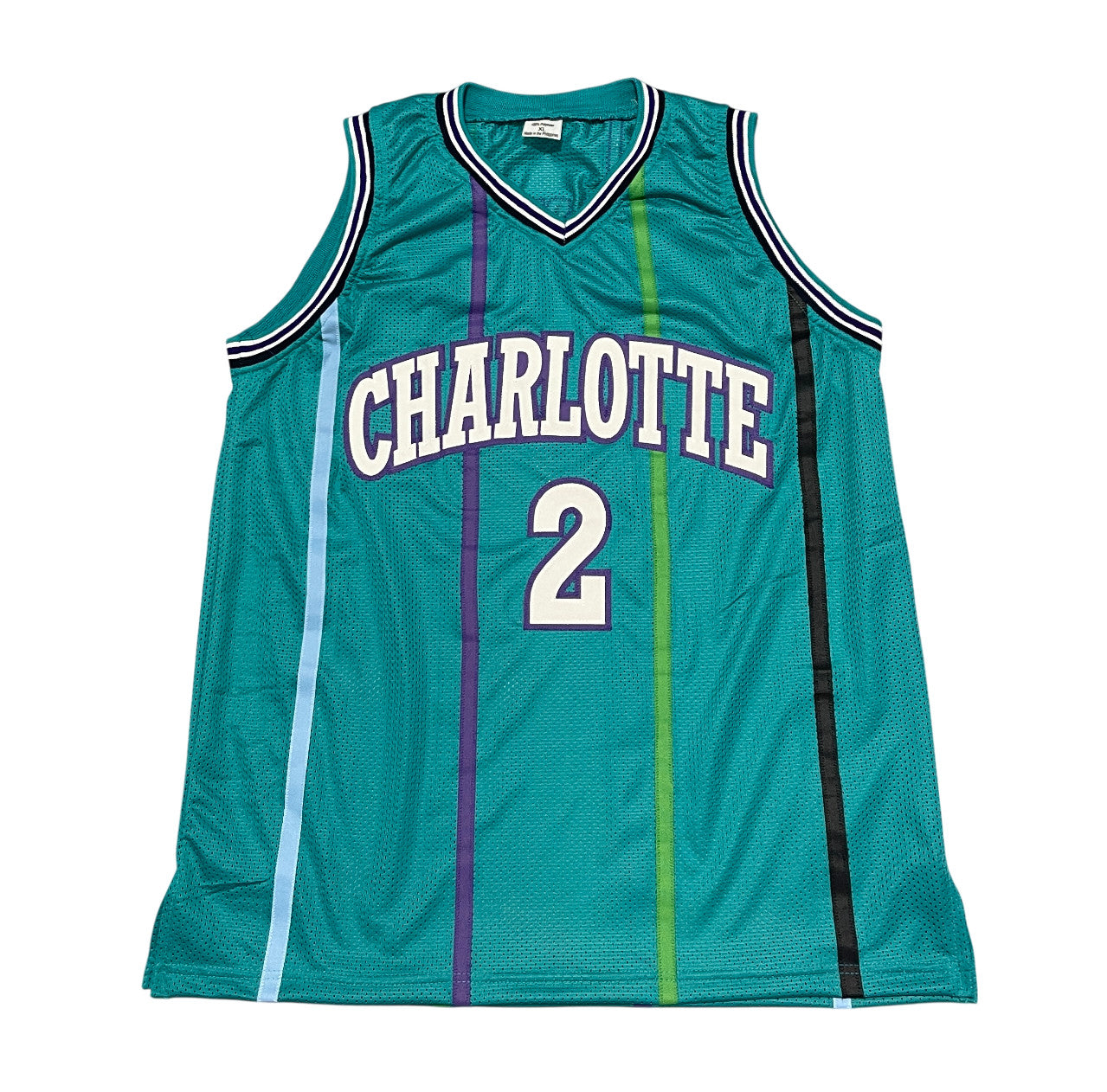 Larry Johnson Signed Charlotte Custom Basketball Jersey Beckett COA
