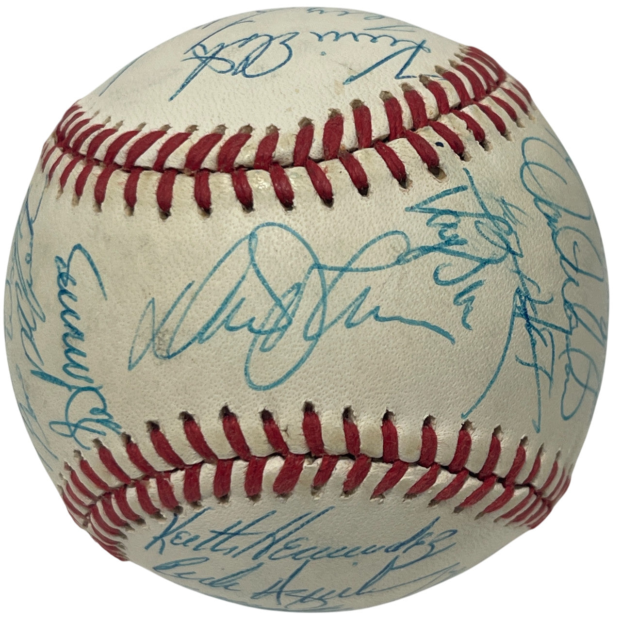 1988 New York Mets Team Signed National League Baseball JSA LOA