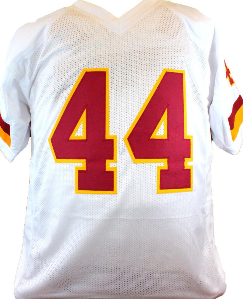 John Riggins Autographed White Custom Jersey with "SB MVP" Inscription