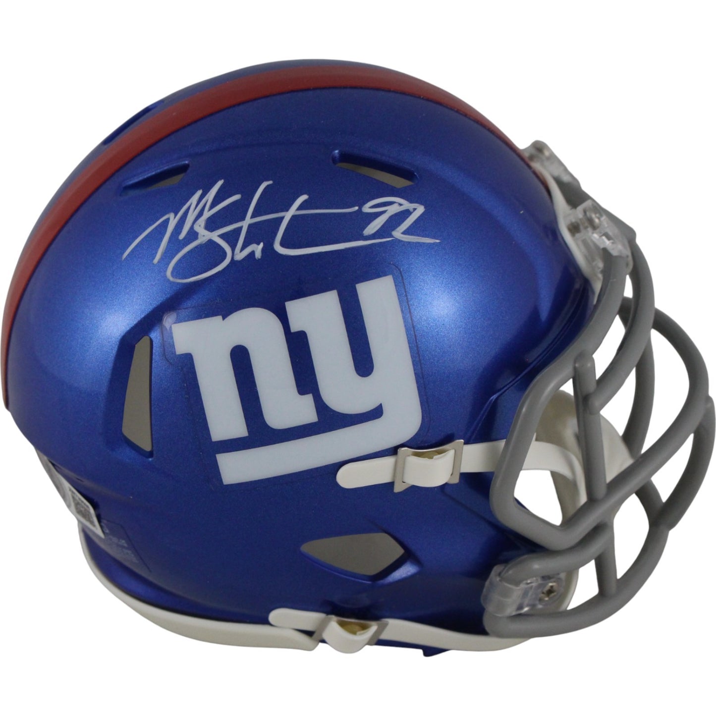 Michael Strahan New York Giants Autographed Speed Mini Helmet Beckett