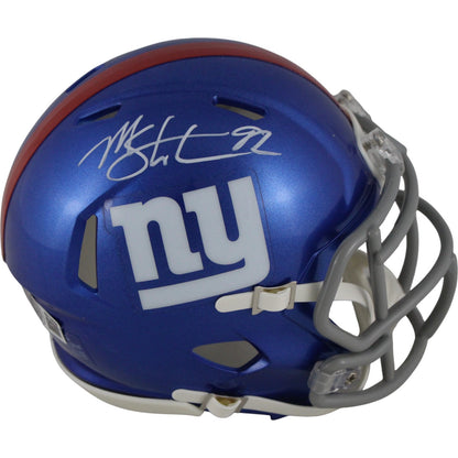 Michael Strahan New York Giants Autographed Speed Mini Helmet Beckett