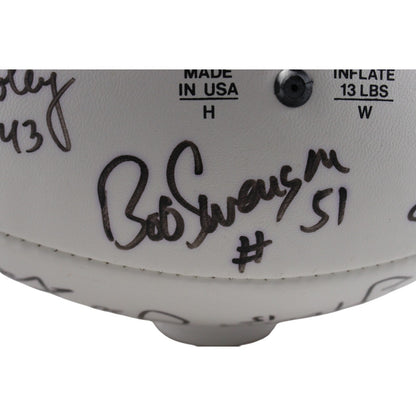 Red Miller & Tom Jackson Signed Denver Broncos 1977 Team Football