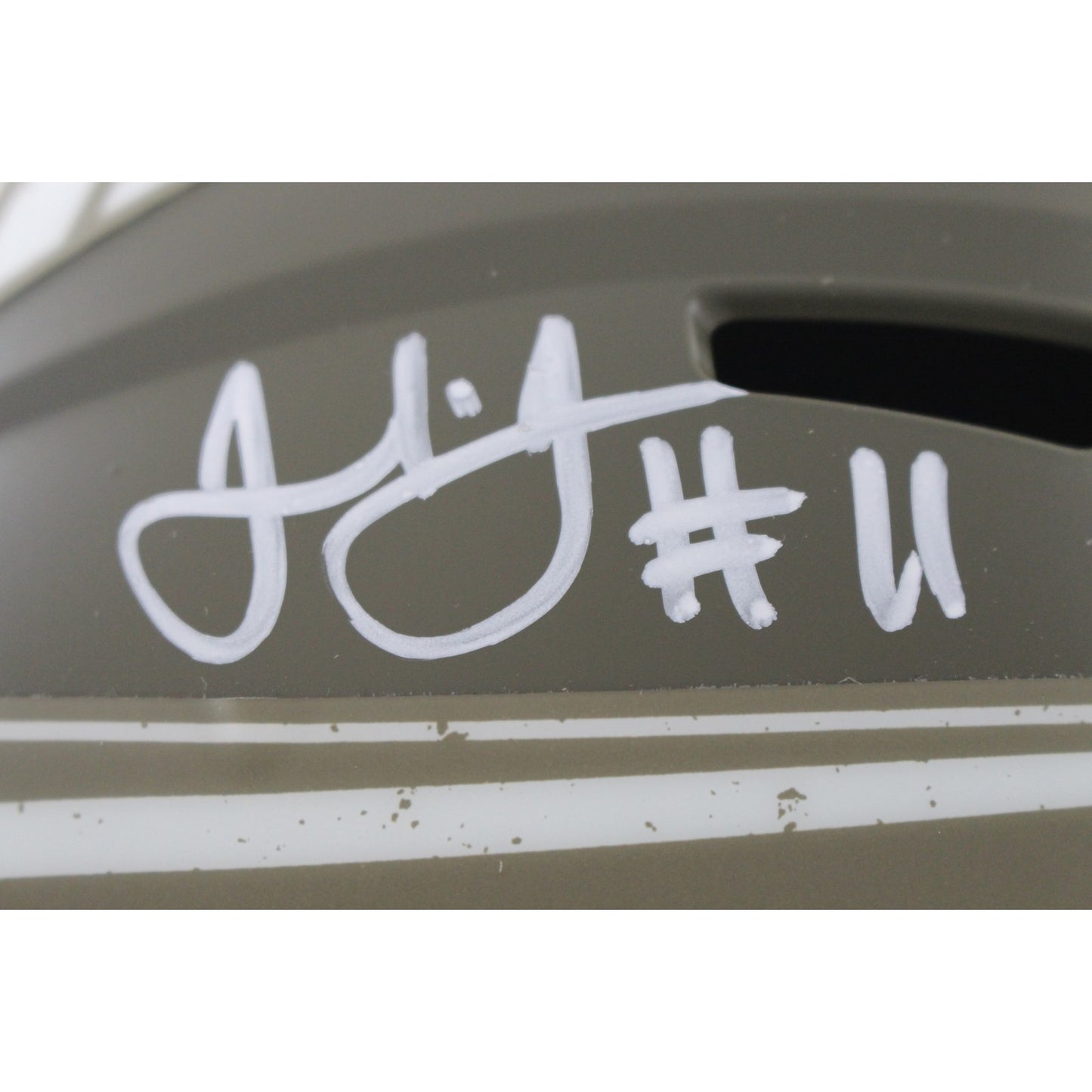 Julio Jones Signed Atlanta Falcons 2022 Salute to Service Full Size Helmet