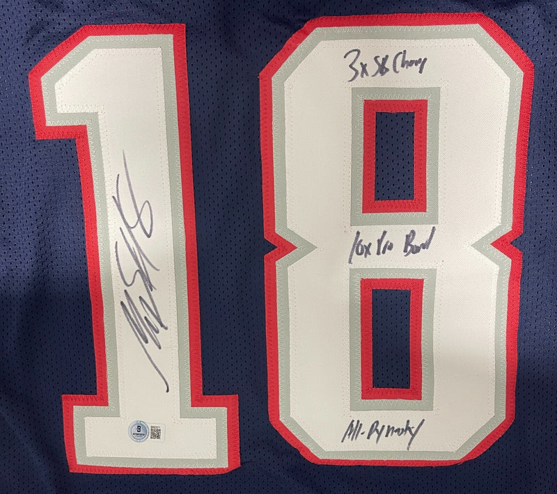 Matthew Slater Signed New England Patriots Custom Jersey (3x Inscriptions)