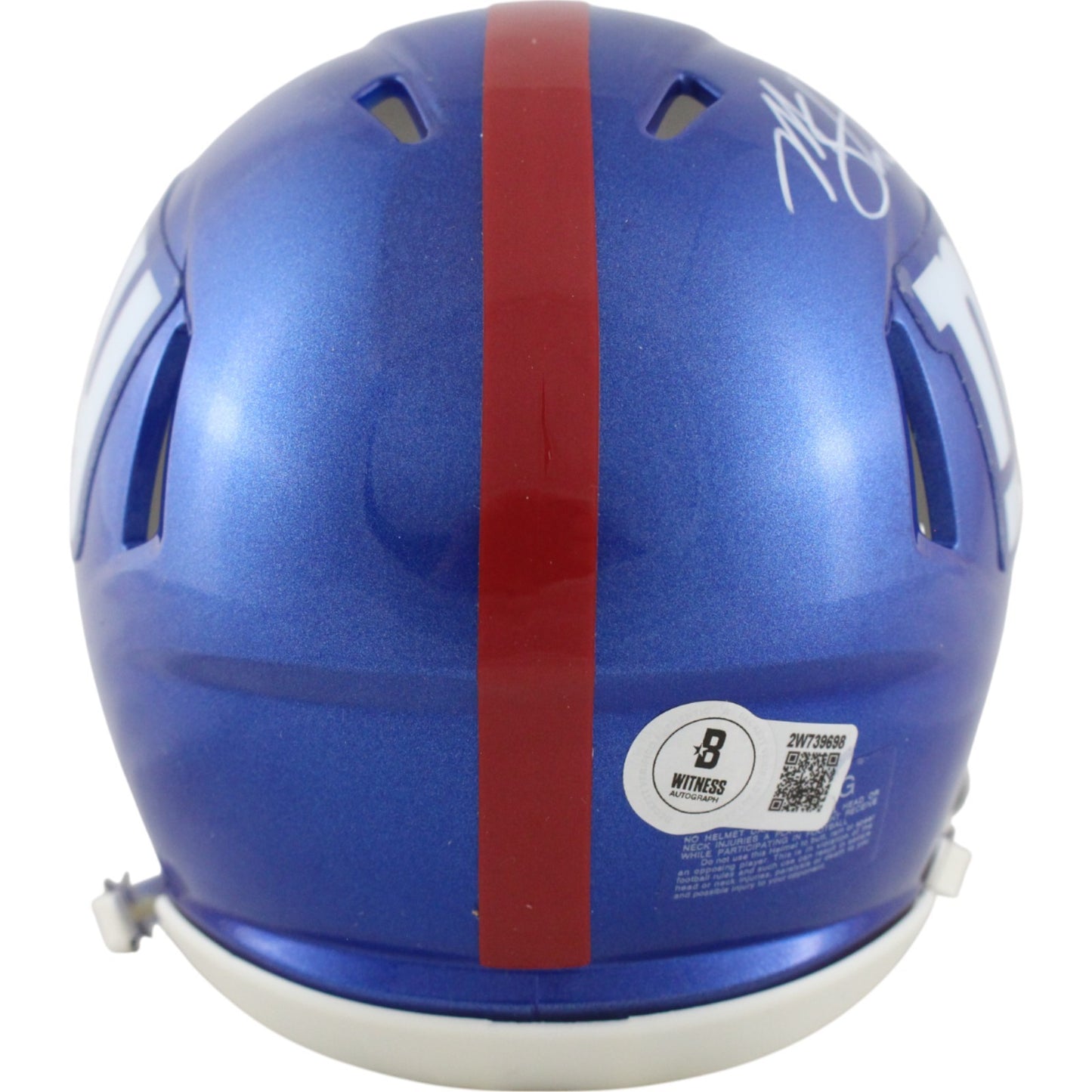 Michael Strahan New York Giants Autographed Speed Mini Helmet Beckett