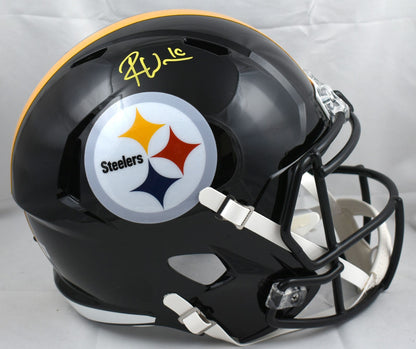 Roman Wilson Signed Pittsburgh Steelers Full Size Speed Replica Helmet