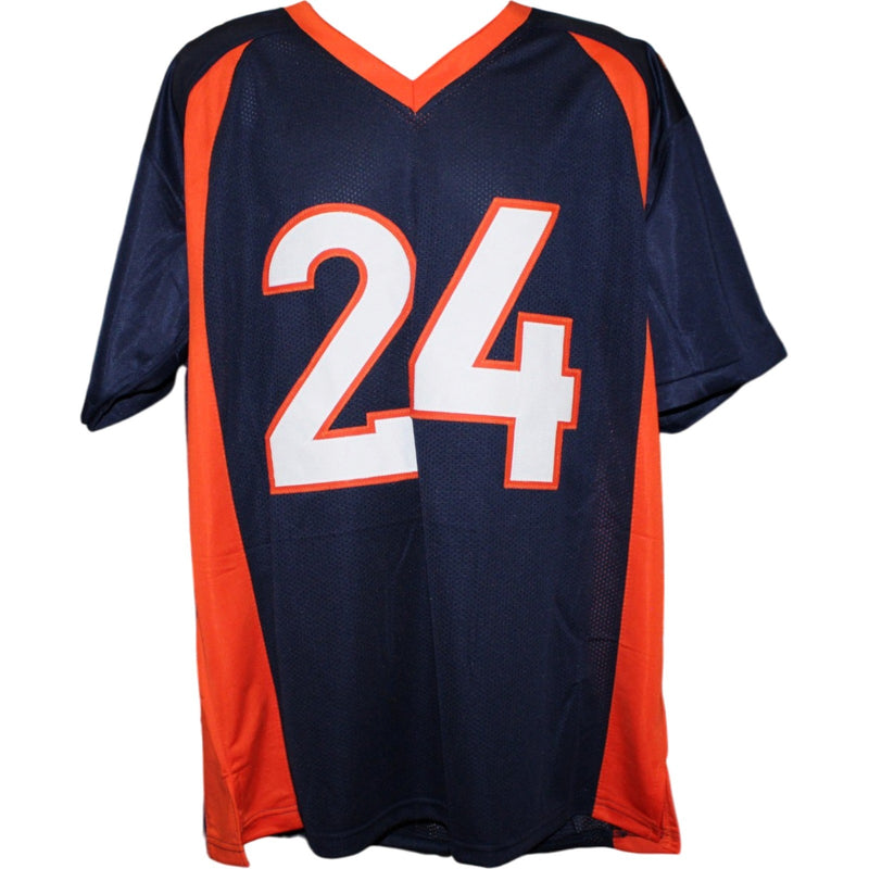 Champ Bailey Autographed Denver Broncos Custom Blue Jersey