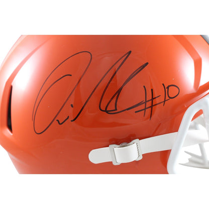 Quinshon Judkins Cleveland Browns Signed Full Size Replica Helmet